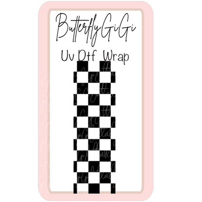 Wrap Checkered Uv Dtf