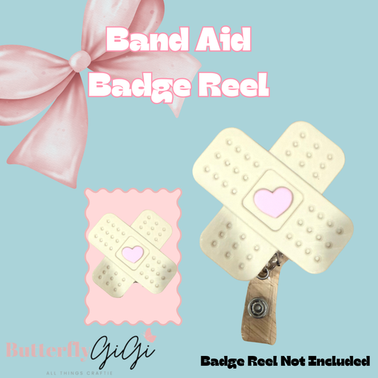 Band Aid Badge Reel Attachment 3D Printed
