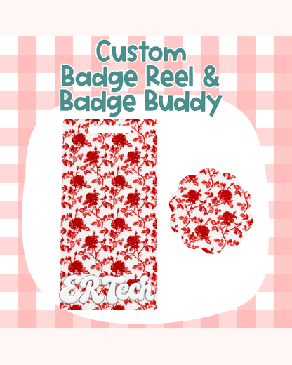 Red Rose Badge Custom Acrylic Design