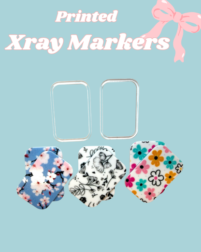 Flowers Printed Xray Markers