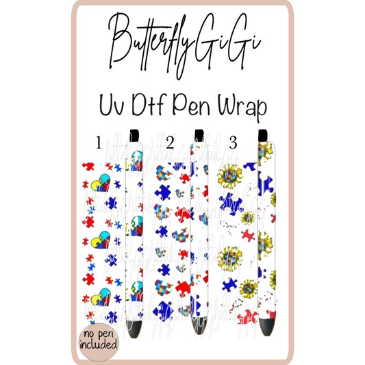 Wrap Autism UV DTF