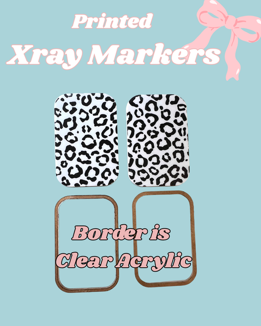BW Leopard Printed Xray Markers