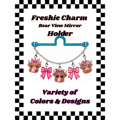 Leopard Print Acrylic Freshie Charm Holder
