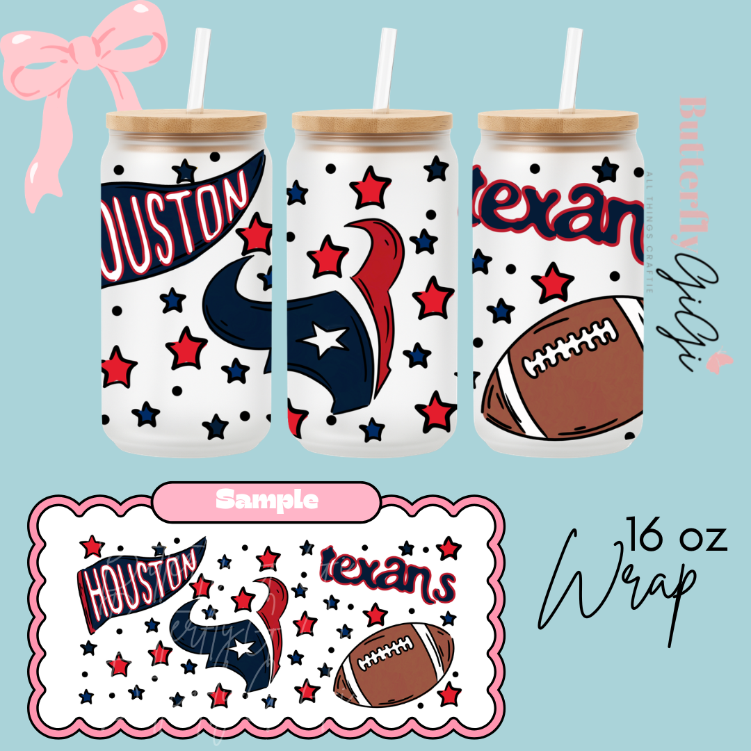Football 16oz UVDTF Wrap