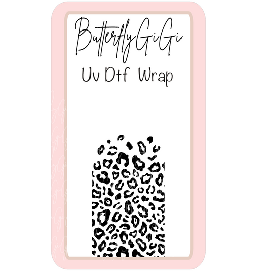 Wrap Leopard Print Bottom Uv Dtf