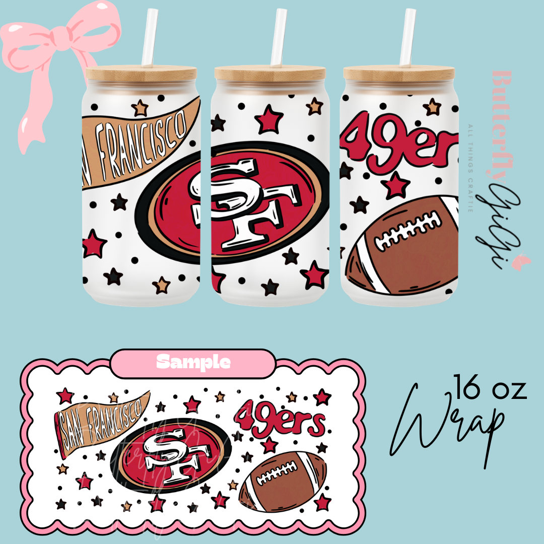Football 16oz UVDTF Wrap
