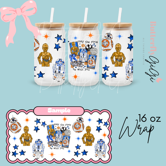 May the Force 16oz UVDTF Wrap