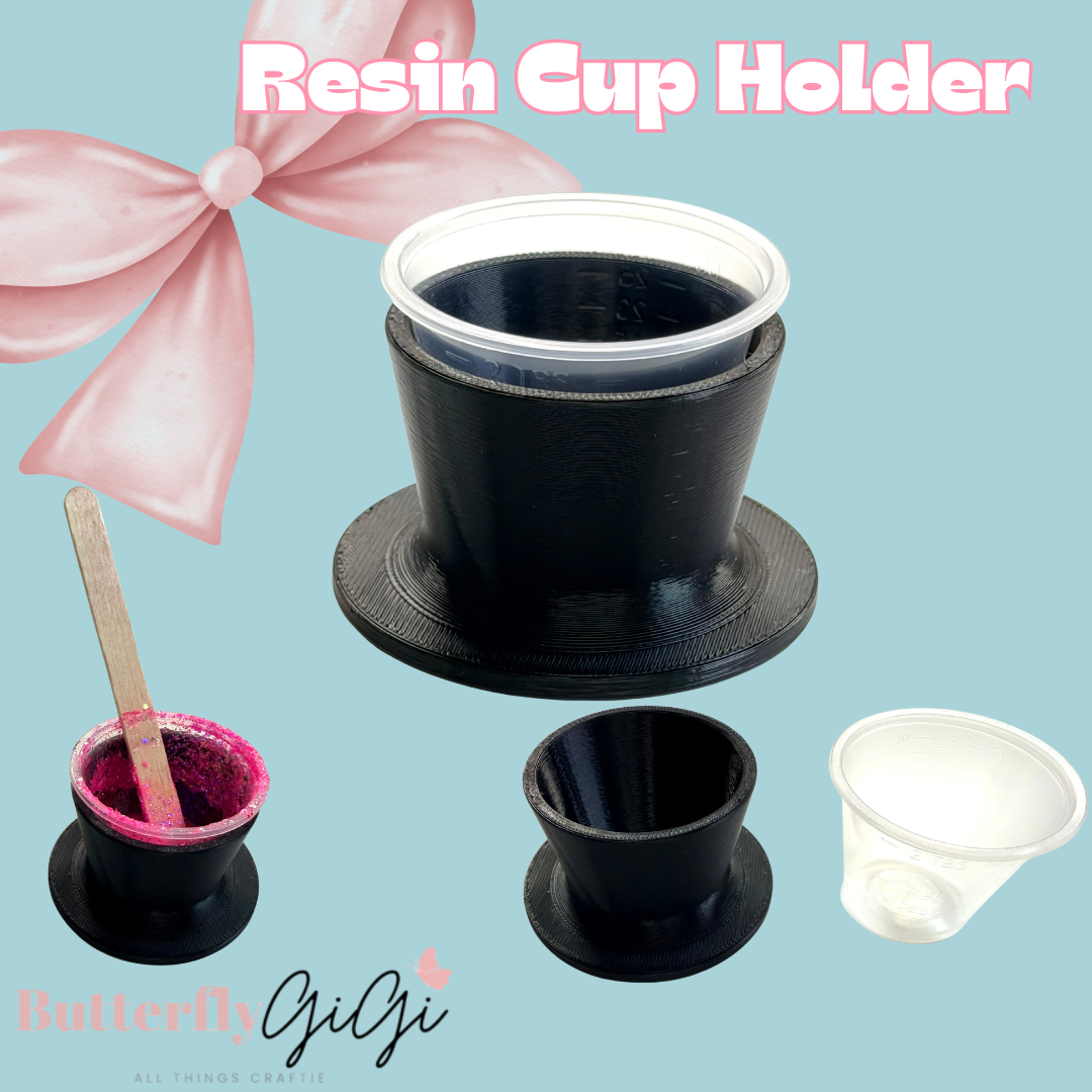 Resin Cup Holder Single  3D Printed