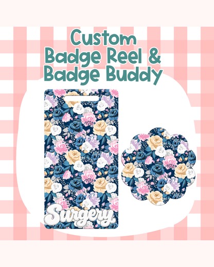 MidSummer Night rose  Badge Custom Acrylic Design