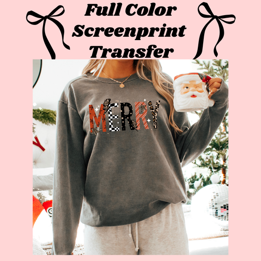 DTF Transfer Merry