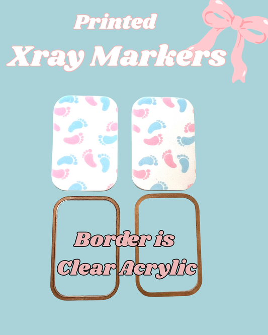 Baby Feet  Printed Xray Markers