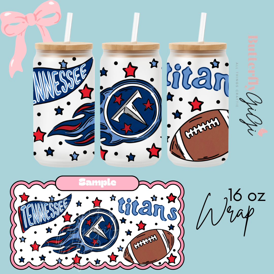Football 16oz UVDTF Wrap