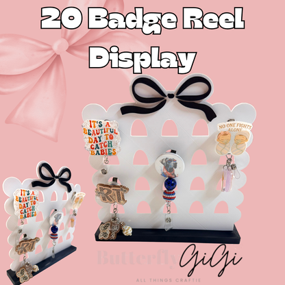 20 Badge Reel Display 3D Printed