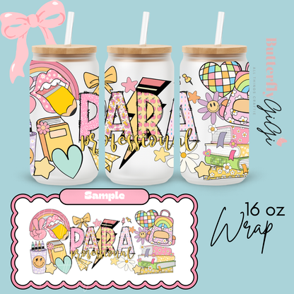 School 16oz UVDTF Wrap