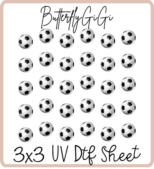 Soccer UV DTF Sheet