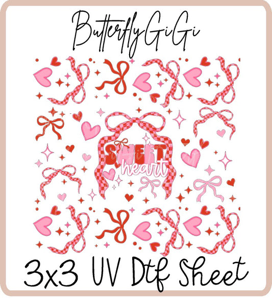 Sweet Heart Uv Dtf SHEET