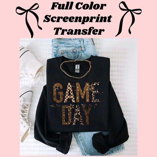 DTF Transfer Game Day Brown Stars