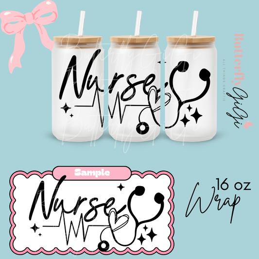 Nurse 16oz UVDTF Wrap