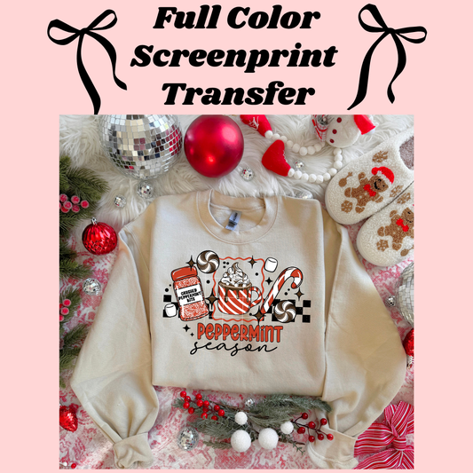 DTF Transfer Peppermint Season