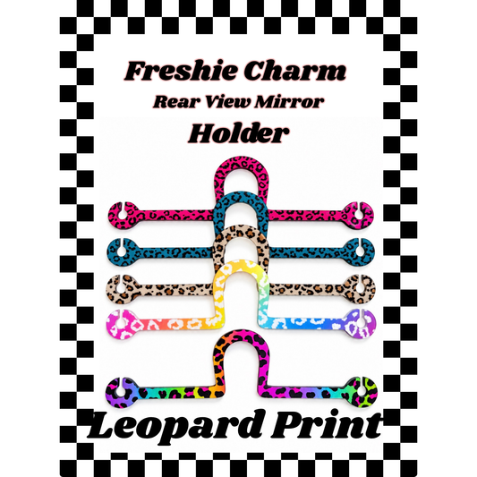 Leopard Print Acrylic Freshie Charm Holder
