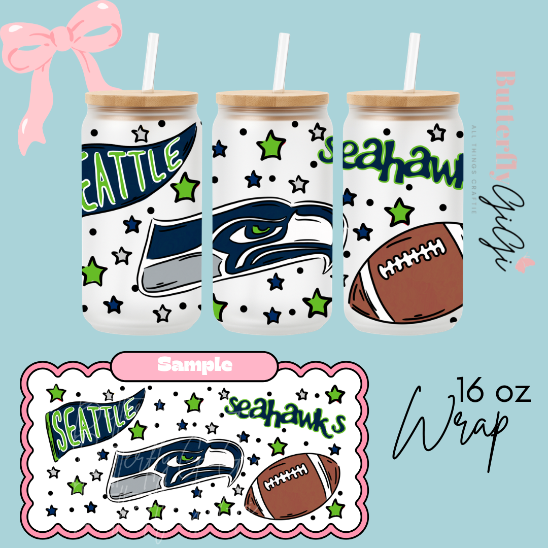 Football 16oz UVDTF Wrap