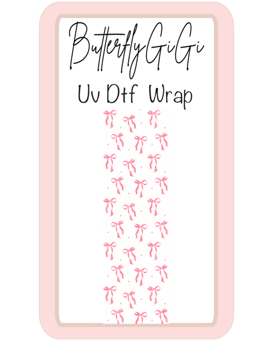 Wrap Pink Bows Uv Dtf