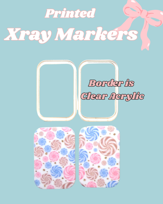 Christmas Candy Printed Xray Markers