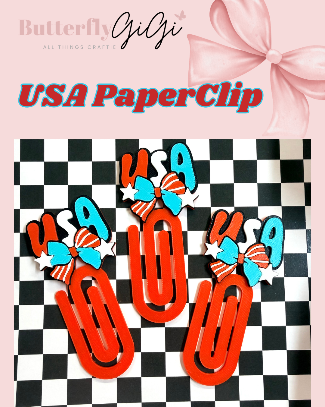 USA Paperclip 3d Printed