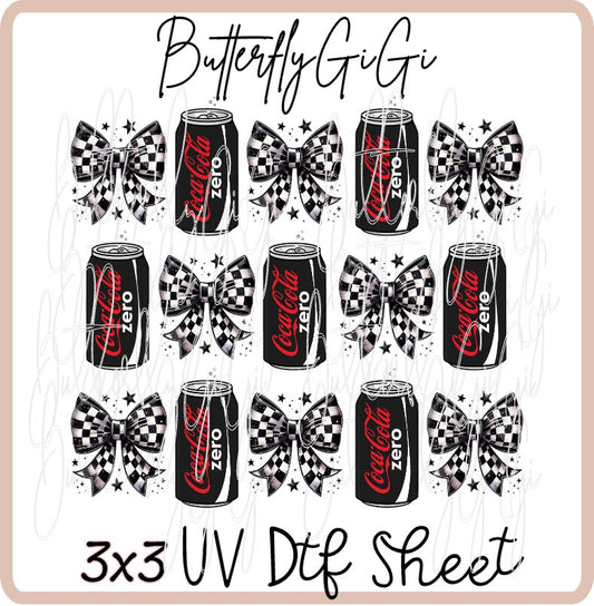 3x3 Cola Zero UV Dtf SHEET