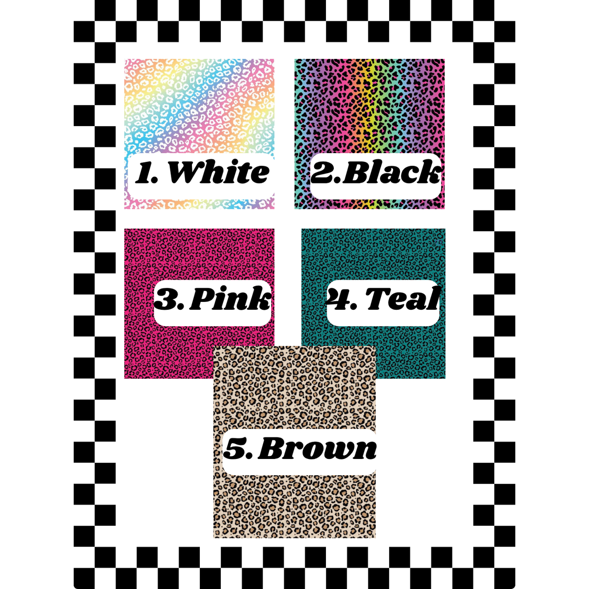 Leopard Print Acrylic Freshie Charm Holder
