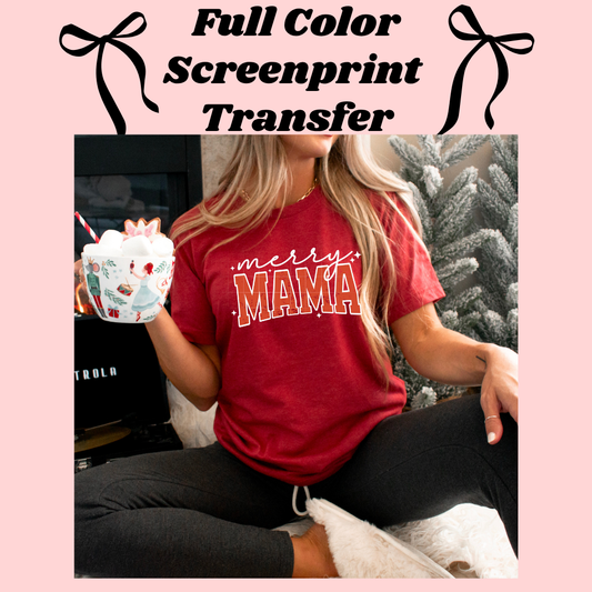 DTF Transfer Merry Mama
