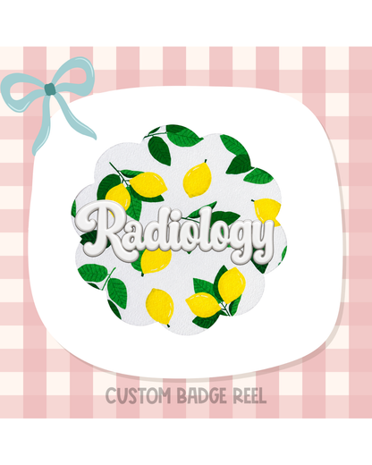 Lemon Springs Badge Reel Custom Acrylic Design