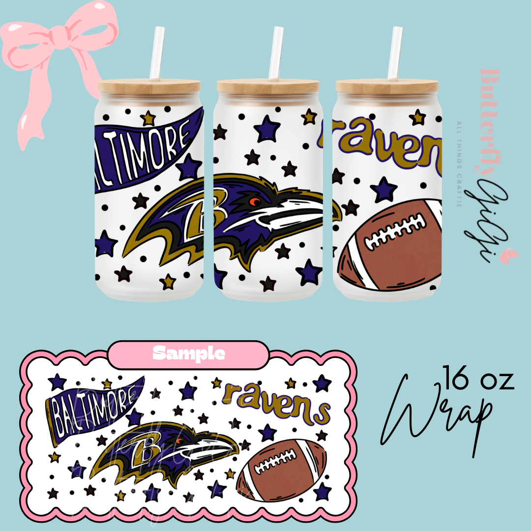 Football 16oz UVDTF Wrap