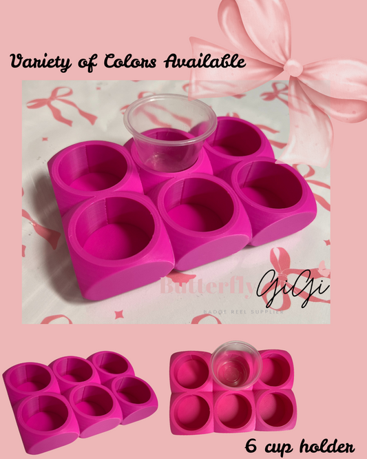 3D Printed (6) Cup Resin Holder