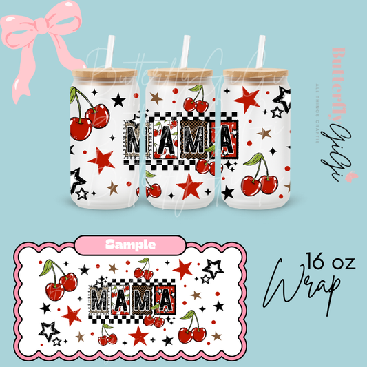 Cherry Mama 16oz UVDTF Wrap