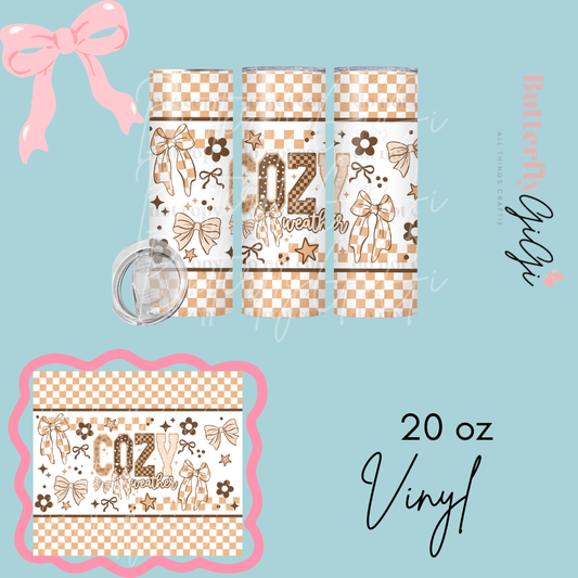 Cozy  Weather  20oz Vinyl Wrap