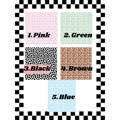 COW Print Acrylic Freshie Charm Holder