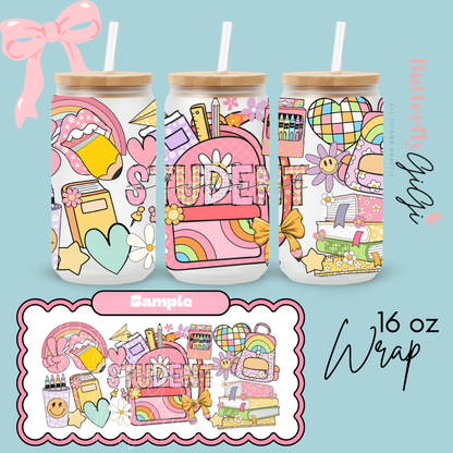 School 16oz UVDTF Wrap