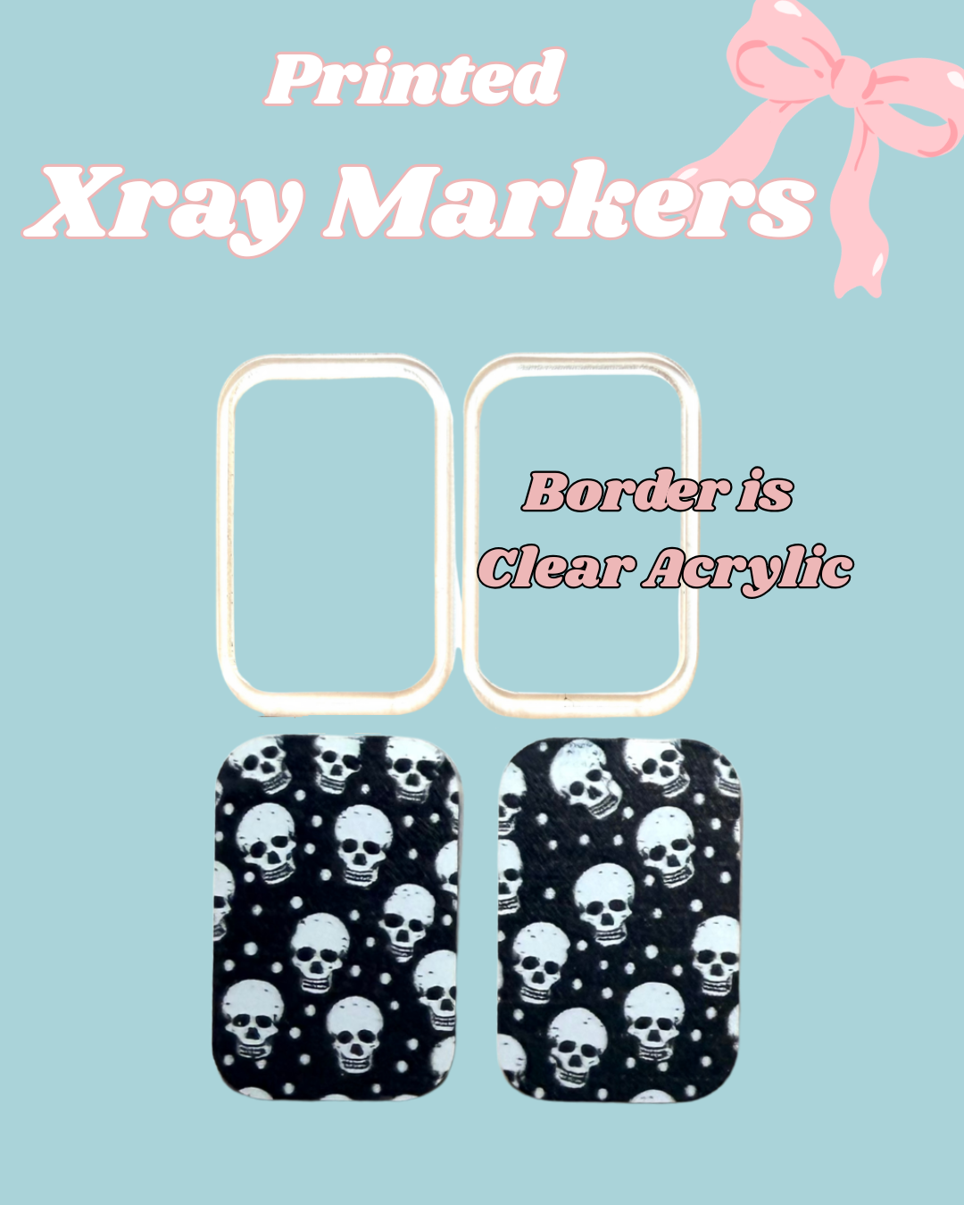 Skullie Head Printed Xray Markers