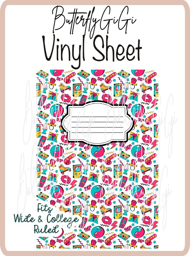 Vinyl Notebook 90's Cover