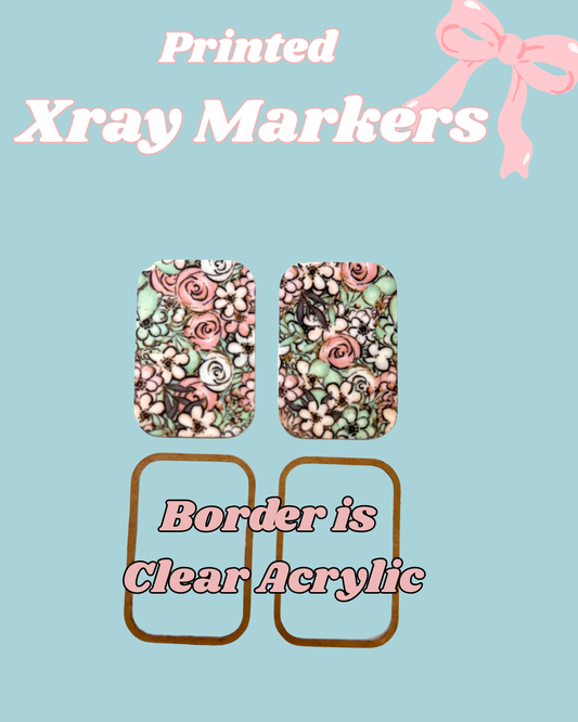 Floral Printed Xray Markers