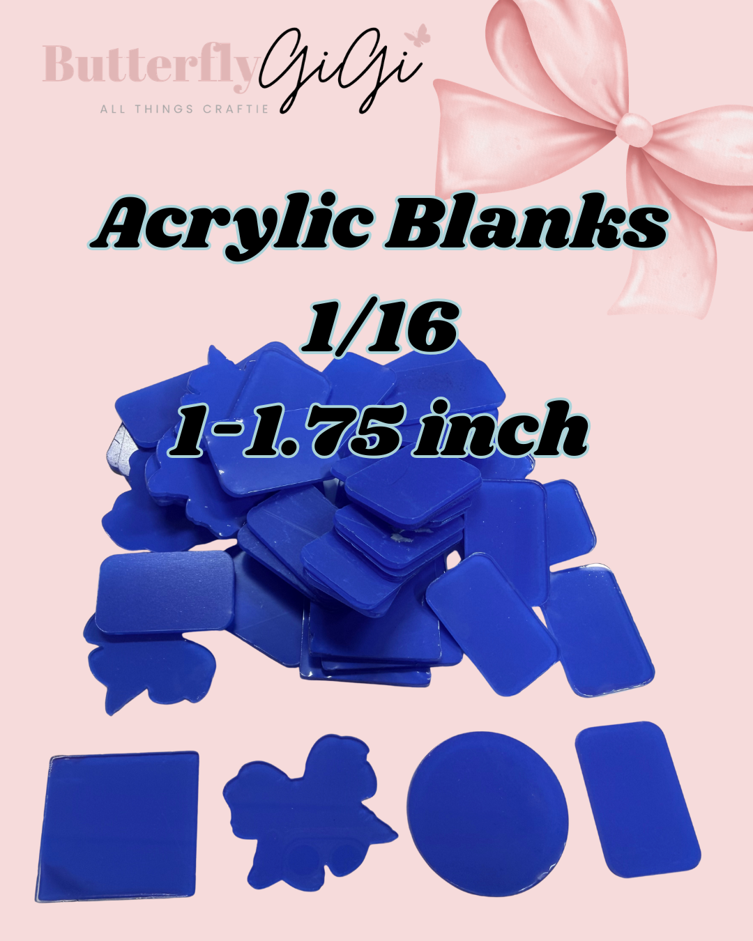 1/16" Acrylic Destash Lot | Random Mini Acrylic Pieces
