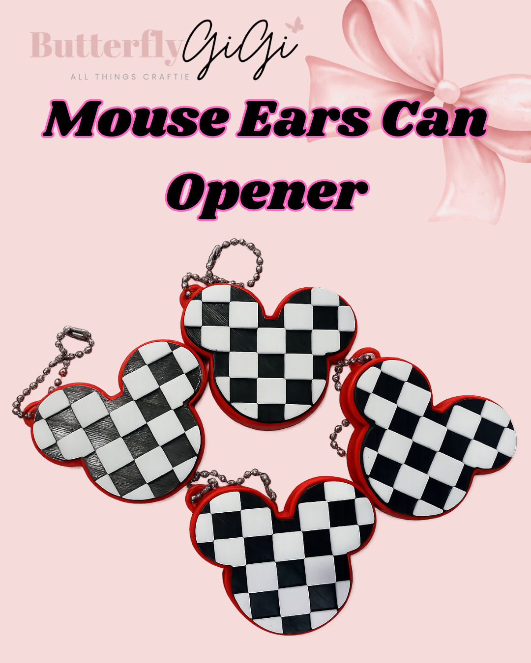 Mouse Ears  Can Opener 3D Printed