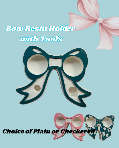 3D Printed Resin Holder Bow with tool display