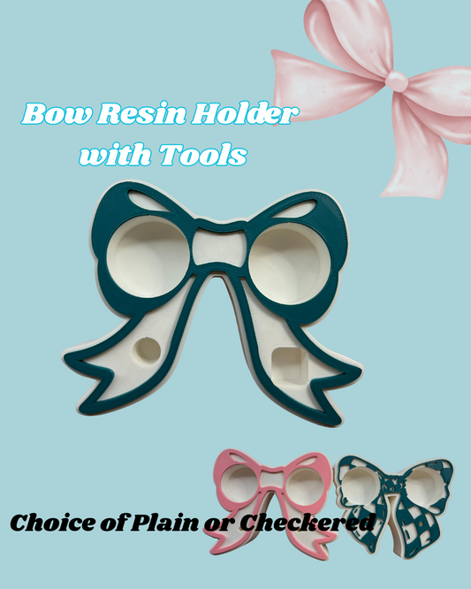 3D Printed Resin Holder Bow with tool display