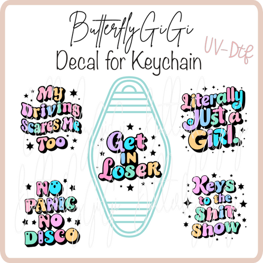 Bright Hotel Keychain Decals UvDTF