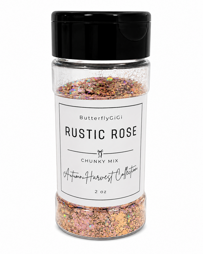 RUSTIC ROSE  Chunky Mix Glitter I Autumn Harvest Collection