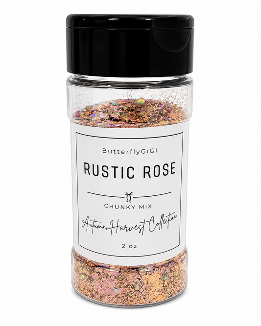 RUSTIC ROSE  Chunky Mix Glitter I Autumn Harvest Collection