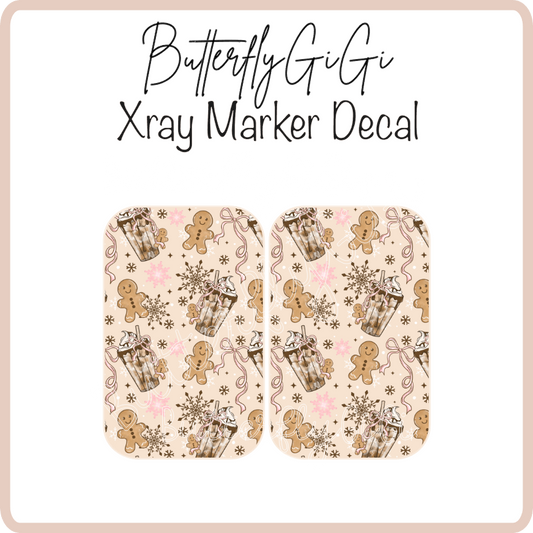 Christmas Frapp X ray Markers Decal