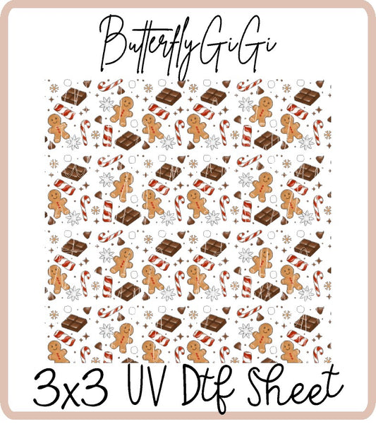 Christmas Dessert Uv Dtf Sheet